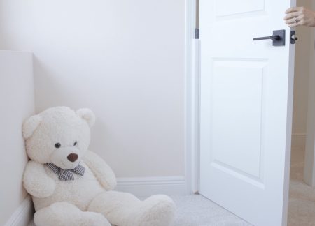 Fingersafe-HOME Finger Guards for Residential Door Hinges -Pull Side 43"